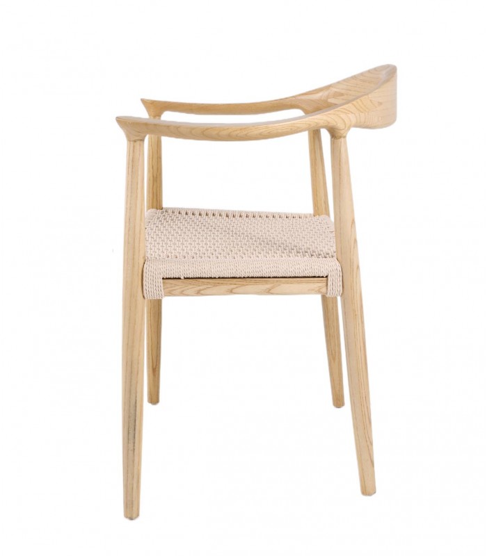 Set de 2 Sillas en madera maciza NIMES roble