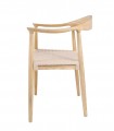Set de 2 Sillas en madera maciza NIMES roble