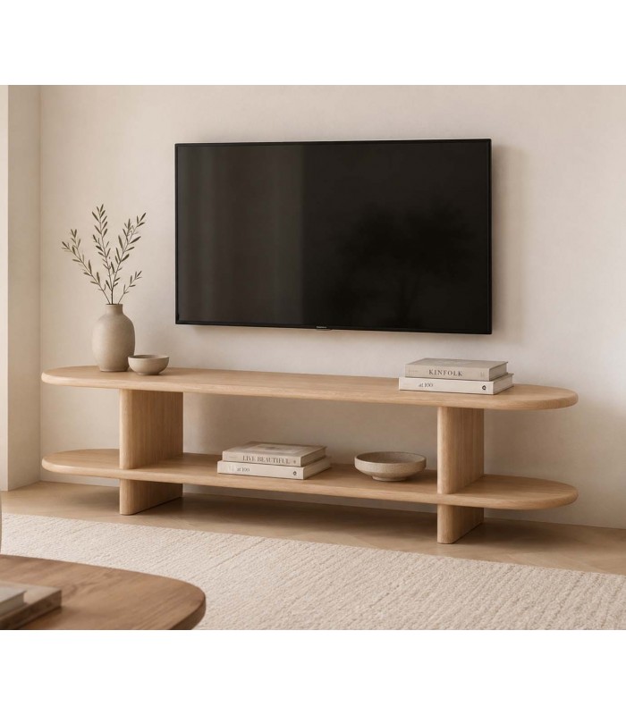 Mueble TV NIMES Estilo Nórdico de Roble Natural
