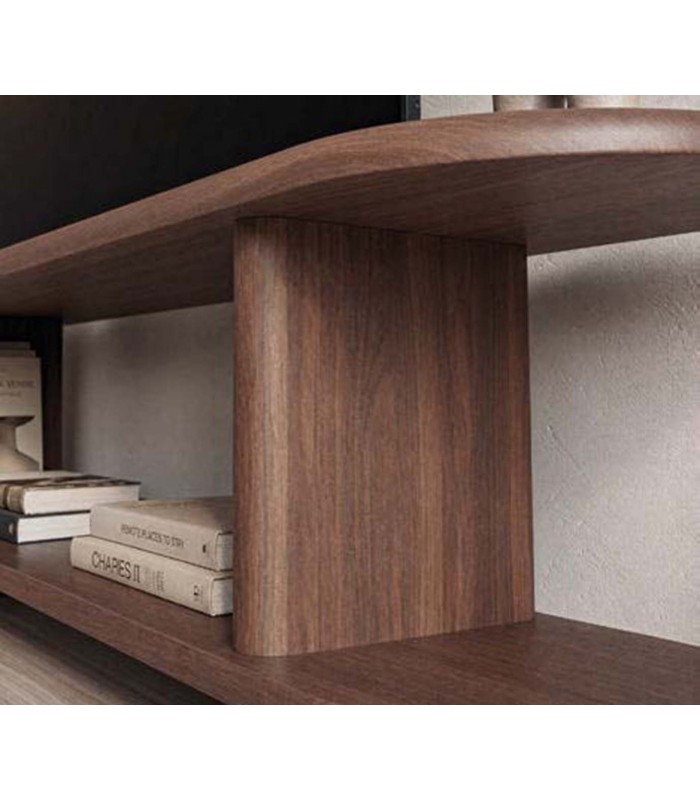Mesa de televisión NIMES en madera de Nogal