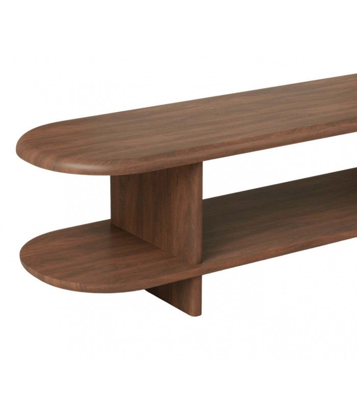 Mesa de televisión NIMES en madera de Nogal