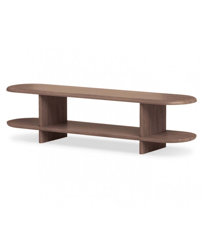 Mesa de televisión NIMES en madera de Nogal