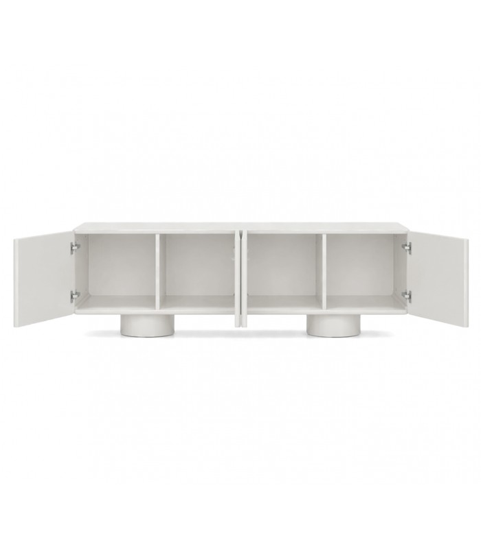 Mesa de TV ORLEANS Lacada Piedra Brillo Diseño Moderno