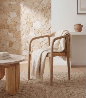 Set de 2 Sillas en madera de roble oscuro DOLMEN
