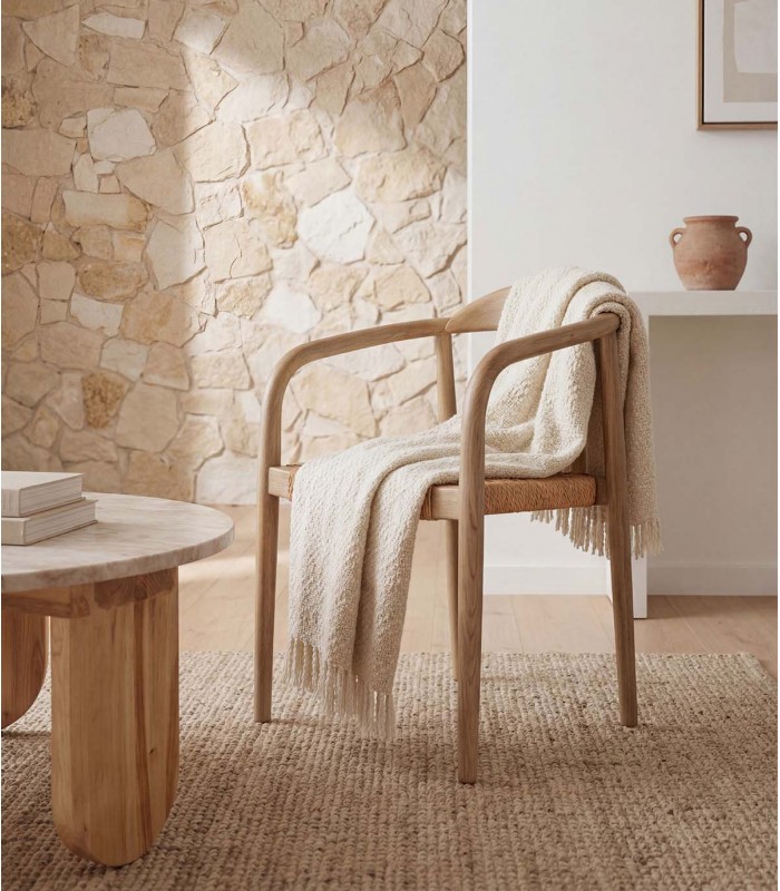 Set de 2 Sillas en madera de roble oscuro DOLMEN
