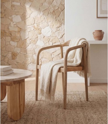 Set de 2 Sillas en madera de roble oscuro DOLMEN