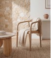 Set de 2 Sillas en madera de roble oscuro DOLMEN