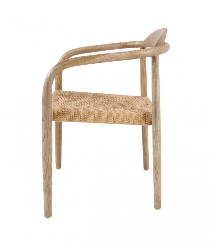 Set de 2 Sillas en madera de roble oscuro DOLMEN