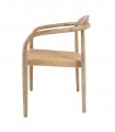 Set de 2 Sillas en madera de roble oscuro DOLMEN