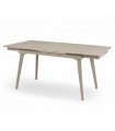 Mesa de Comedor Extensible JAKOB Tapa Porcelánica Arena