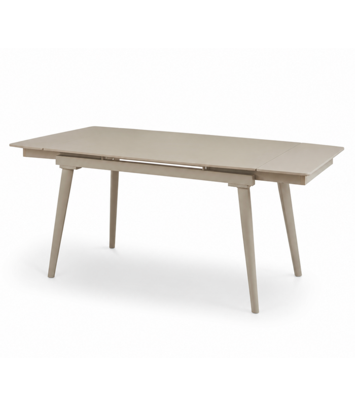 Mesa de Comedor Extensible JAKOB Tapa Porcelánica Arena