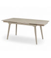 Mesa de Comedor Extensible JAKOB Tapa Porcelánica Arena