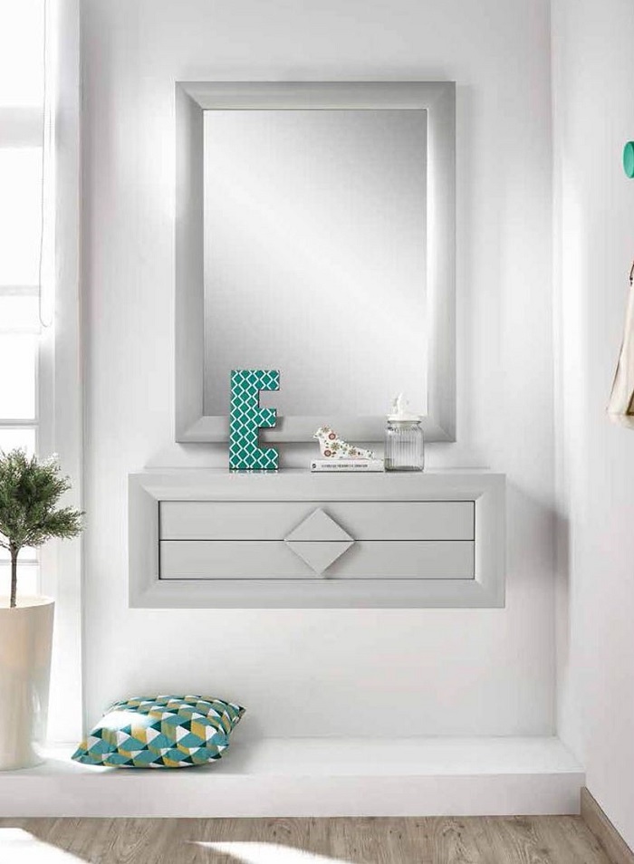 Consola suspendida con 2 cajones modelo Sevilla (Decoración Beltrán)